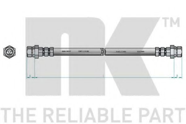 NK - 8547103 - Тормозной шланг (Тормозная система)
