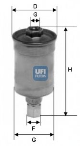 UFI - 31.511.00 - Топливный фильтр (Система подачи топлива)