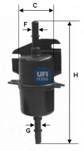 UFI - 31.740.00 - Топливный фильтр (Система подачи топлива)