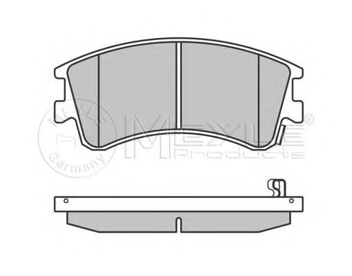 MEYLE - 025 240 4618/W - Комплект тормозных колодок, дисковый тормоз (Тормозная система)