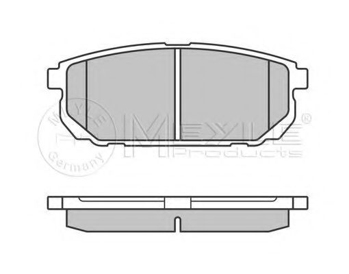 MEYLE - 025 240 5815/W - Комплект тормозных колодок, дисковый тормоз (Тормозная система)