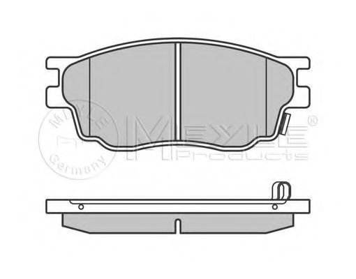 MEYLE - 025 242 4616/W - Комплект тормозных колодок, дисковый тормоз (Тормозная система)