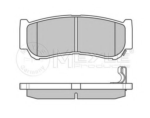 MEYLE - 025 244 8816/W - Комплект тормозных колодок, дисковый тормоз (Тормозная система)