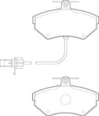 NECTO - FD6902N - Комплект тормозных колодок, дисковый тормоз (Тормозная система)