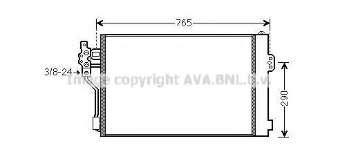 AVA QUALITY COOLING - MSA5484D - Конденсатор, кондиционер (Кондиционер)