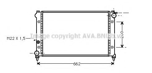 AVA QUALITY COOLING - ST2005 - Радиатор, охлаждение двигателя (Охлаждение)