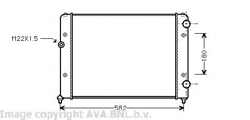 AVA QUALITY COOLING - VWA2119 - Радиатор, охлаждение двигателя (Охлаждение)