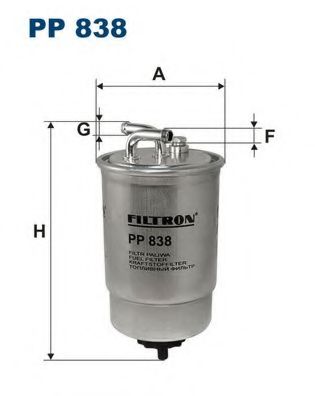 FILTRON - PP838 - Топливный фильтр (Система подачи топлива)