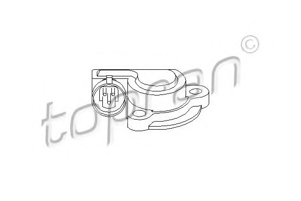 TOPRAN - 205 629 - Датчик, положение дроссельной заслонки (Приготовление смеси)