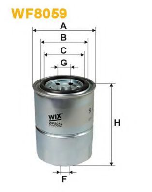 WIX FILTERS - WF8059 - Топливный фильтр (Система подачи топлива)