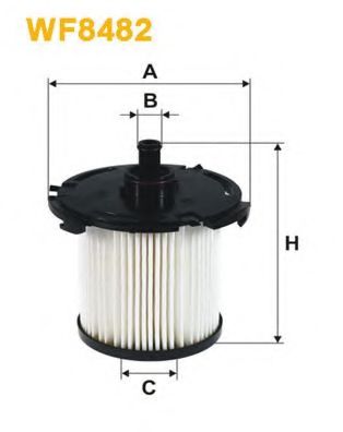 WIX FILTERS - WF8482 - Топливный фильтр (Система подачи топлива)