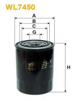 WIX FILTERS - WL7450 - Масляный фильтр (Смазывание)