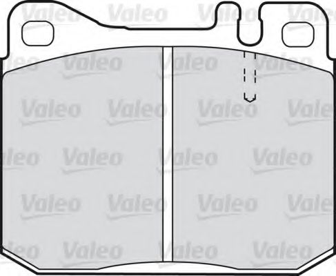 VALEO - 598110 - Комплект тормозных колодок, дисковый тормоз (Тормозная система)