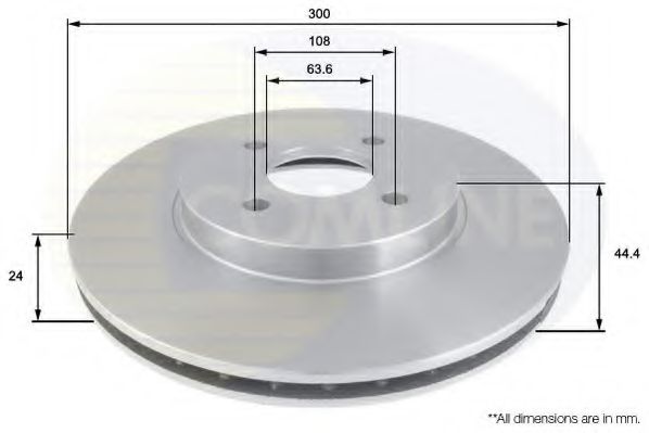 COMLINE - ADC1220V - Тормозной диск (Тормозная система)