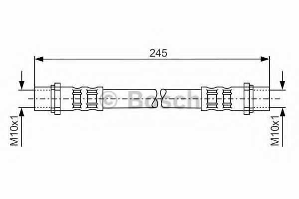 BOSCH - 1 987 476 904 - Тормозной шланг (Тормозная система)