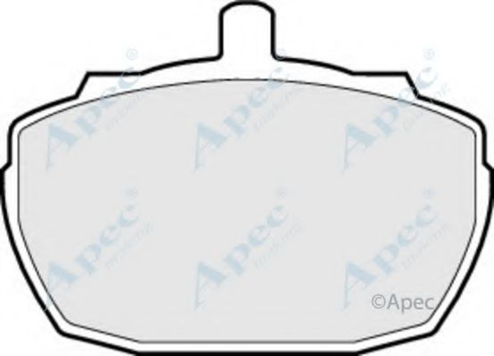 APEC BRAKING - PAD52 - Комплект тормозных колодок, дисковый тормоз (Тормозная система)