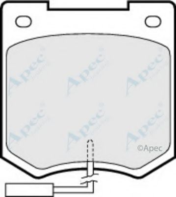 APEC BRAKING - PAD646 - Комплект тормозных колодок, дисковый тормоз (Тормозная система)