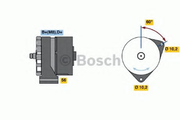 BOSCH - 0 120 469 684 - Генератор (Генератор)