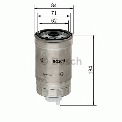 BOSCH - 1 457 434 187 - Топливный фильтр (Система подачи топлива)