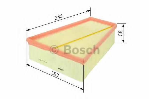 BOSCH - 1 987 429 406 - Воздушный фильтр (Система подачи воздуха)