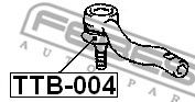 FEBEST - TTB-004 - Ремкомплект, наконечник поперечной рулевой тяги (Рулевое управление)