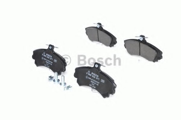 BOSCH - 0 986 424 371 - Комплект тормозных колодок, дисковый тормоз (Тормозная система)