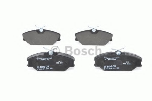 BOSCH - 0 986 424 533 - Комплект тормозных колодок, дисковый тормоз (Тормозная система)