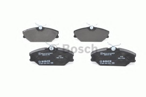 BOSCH - 0 986 424 533 - Комплект тормозных колодок, дисковый тормоз (Тормозная система)