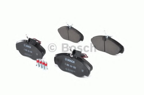 BOSCH - 0 986 424 556 - Комплект тормозных колодок, дисковый тормоз (Тормозная система)