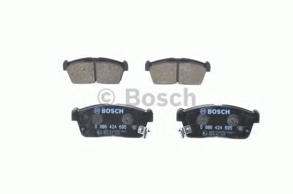 BOSCH - 0 986 424 695 - Комплект тормозных колодок, дисковый тормоз (Тормозная система)