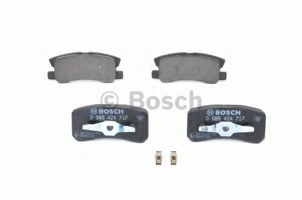 BOSCH - 0 986 424 717 - Комплект тормозных колодок, дисковый тормоз (Тормозная система)