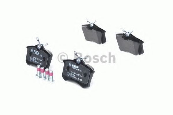 BOSCH - 0 986 424 751 - Комплект тормозных колодок, дисковый тормоз (Тормозная система)