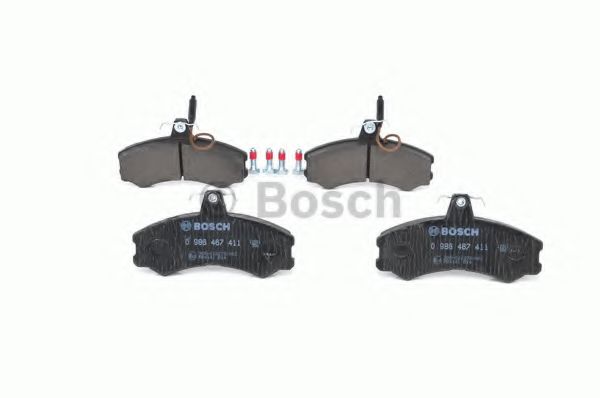 BOSCH - 0 986 467 411 - Комплект тормозных колодок, дисковый тормоз (Тормозная система)