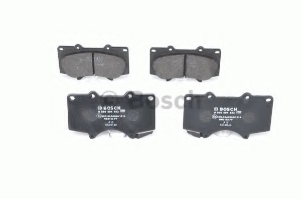 BOSCH - 0 986 494 153 - Комплект тормозных колодок, дисковый тормоз (Тормозная система)