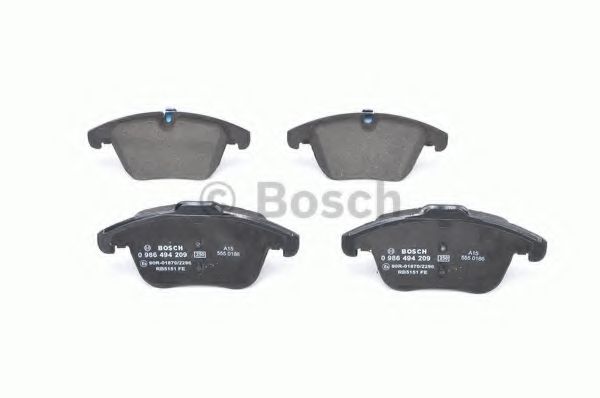 BOSCH - 0 986 494 209 - Комплект тормозных колодок, дисковый тормоз (Тормозная система)