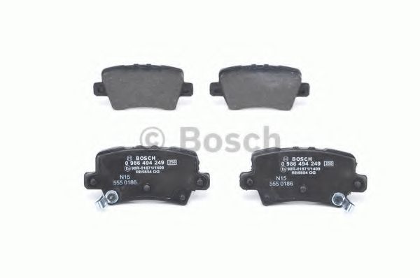 BOSCH - 0 986 494 249 - Комплект тормозных колодок, дисковый тормоз (Тормозная система)