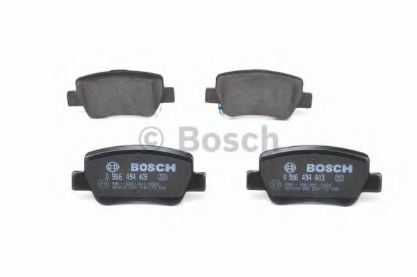 BOSCH - 0 986 494 403 - Комплект тормозных колодок, дисковый тормоз (Тормозная система)