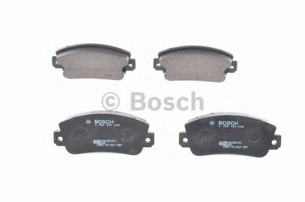 BOSCH - 0 986 424 098 - Комплект тормозных колодок, дисковый тормоз (Тормозная система)