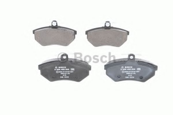 BOSCH - 0 986 460 944 - Комплект тормозных колодок, дисковый тормоз (Тормозная система)