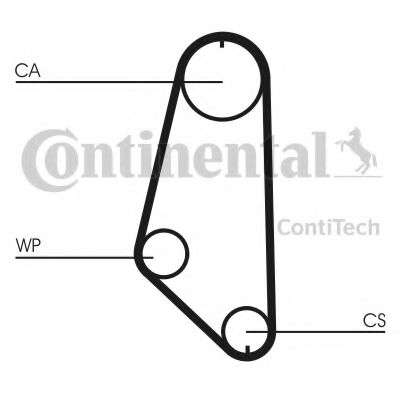 CONTITECH - CT720 - Ремень ГРМ (Ременный привод)