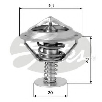 GATES - TH05377G1 - Термостат, охлаждающая жидкость (Охлаждение)
