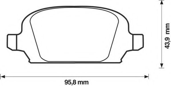 JURID - 573009J - Комплект тормозных колодок, дисковый тормоз (Тормозная система)