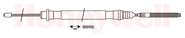 BENDIX - 432728B - Трос, стояночная тормозная система