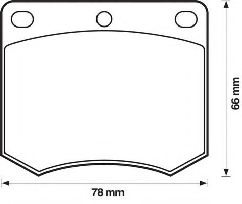 BENDIX - 571906X - Комплект тормозных колодок, дисковый тормоз