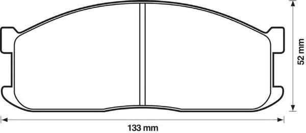 BENDIX - 572331B - Комплект тормозных колодок, дисковый тормоз