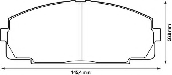 BENDIX - 572367B - Комплект тормозных колодок, дисковый тормоз