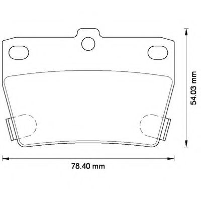 BENDIX - 572488B - Комплект тормозных колодок, дисковый тормоз