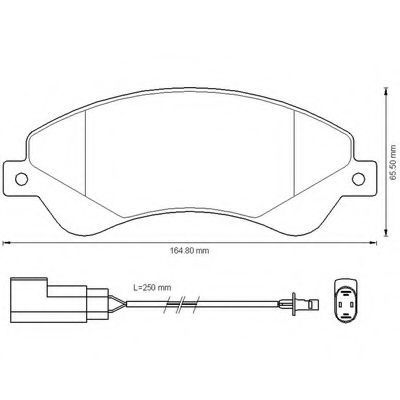 BENDIX - 573276B - Комплект тормозных колодок, дисковый тормоз