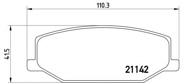 BREMBO - P 79 001 - Комплект тормозных колодок, дисковый тормоз (Тормозная система)