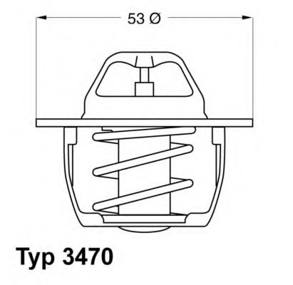 WAHLER - 3470.89D50 - Термостат, охлаждающая жидкость (Охлаждение)